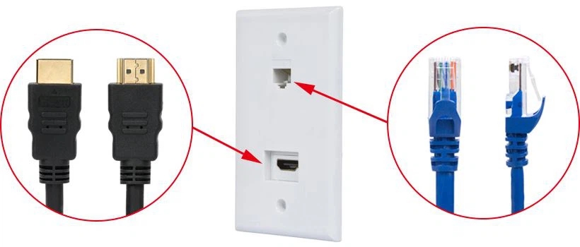 Wall faceplate socket
