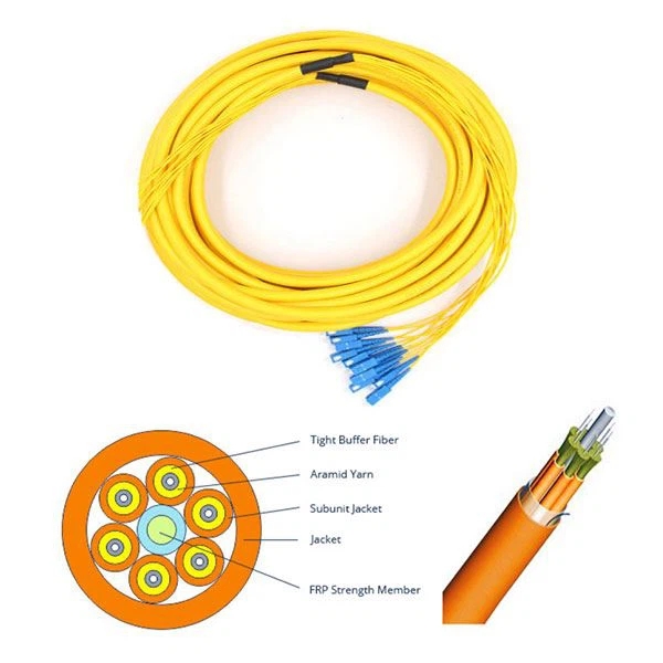 Bundle breakout fiber pigtail