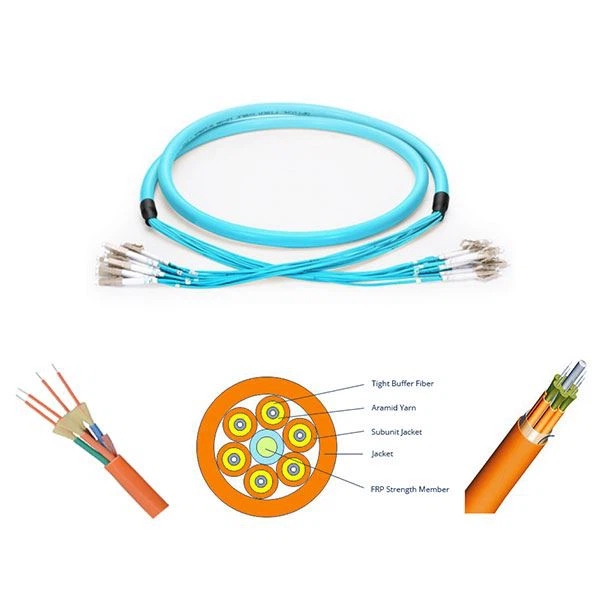 Breakout fiber patch cable